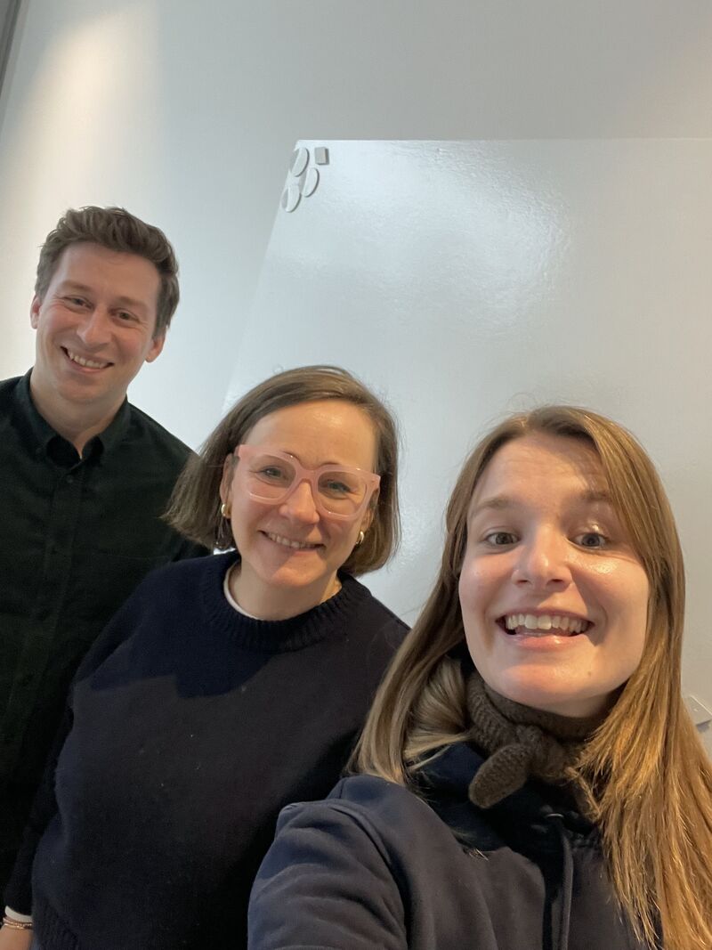Tim Hinz (hypr), Anna Poeschel (Women*s Society Berlin) und Linda Koslowski (hypr)